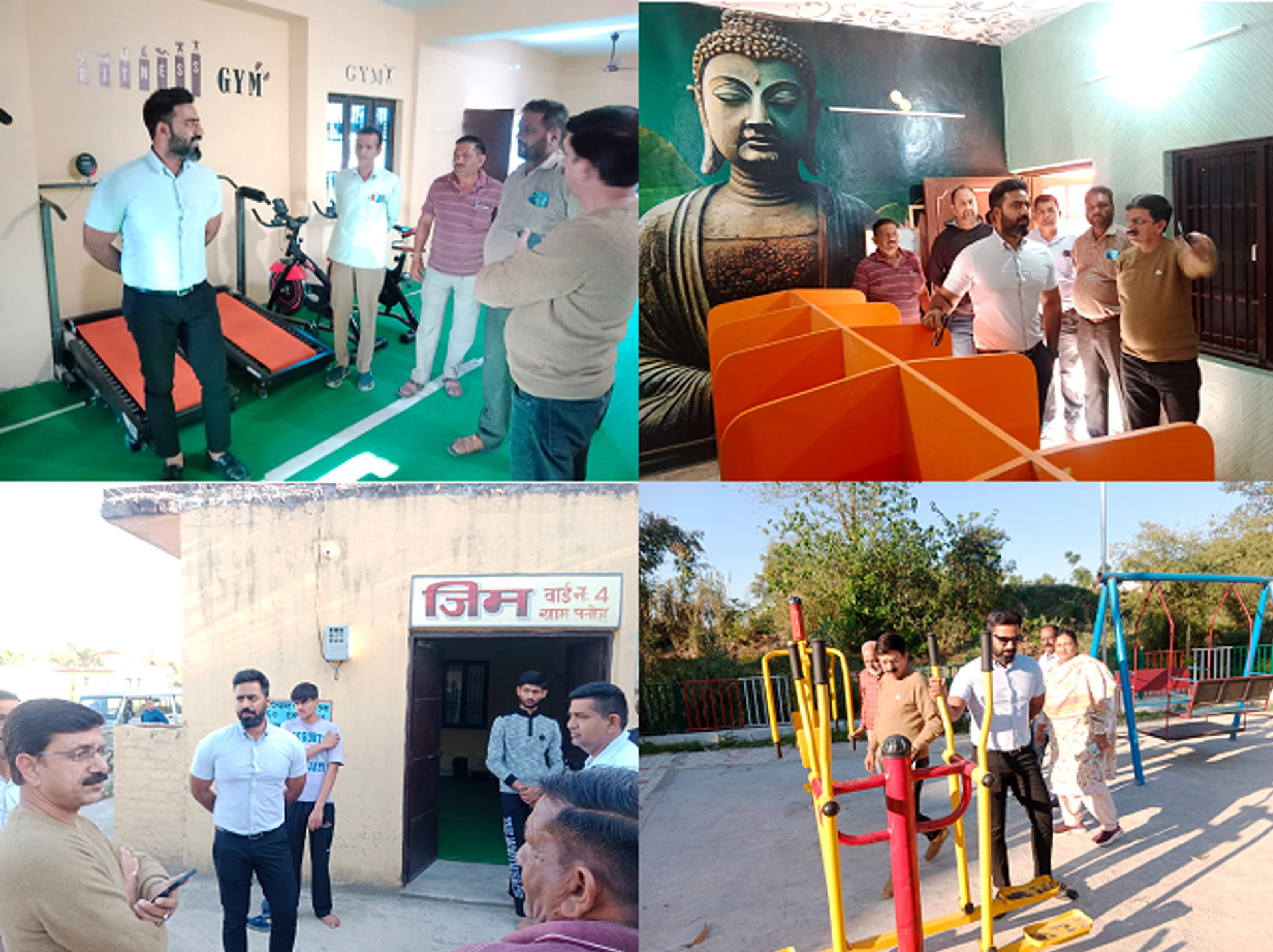 Deputy Commissioner inspected development works, gyms and libraries will get support